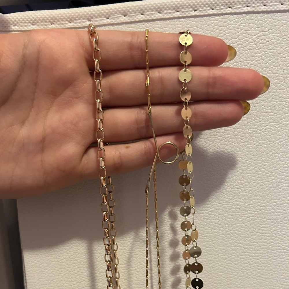 Elegant Gold Chain Necklace Set